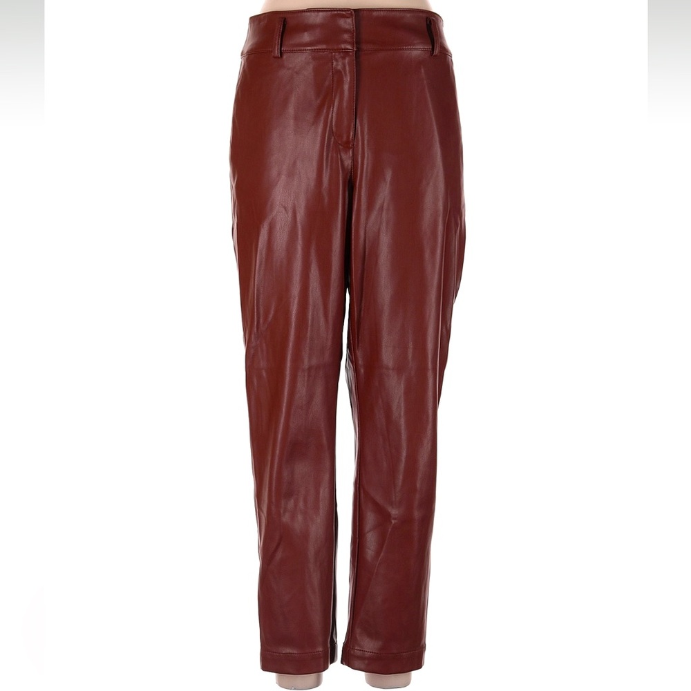 Ann Taylor LOFT Curvy Faux Leather Pants 8 NEW
